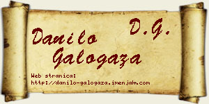 Danilo Galogaža vizit kartica